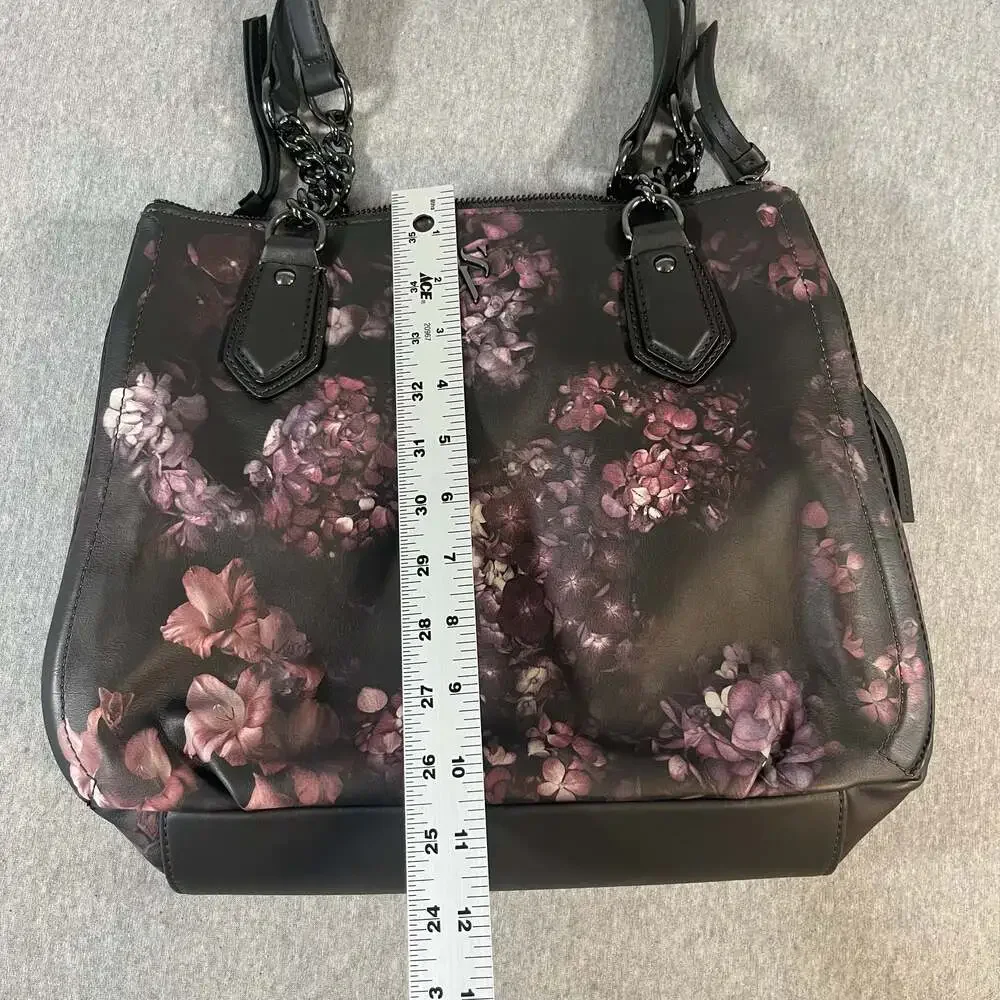 Simply Vera Vera Wang Floral Print Triple Entry Satchel Handbag
